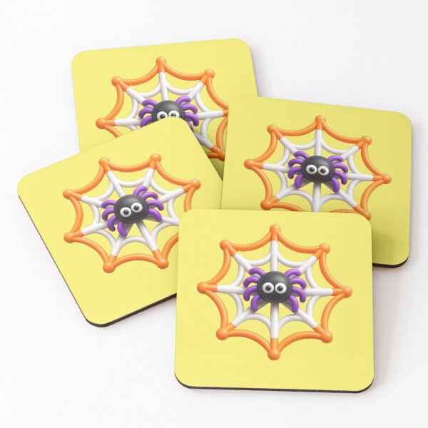 Item preview, Cute spider in a spiderweb clay figure Halloween spooky designed and sold by Mauswohn.