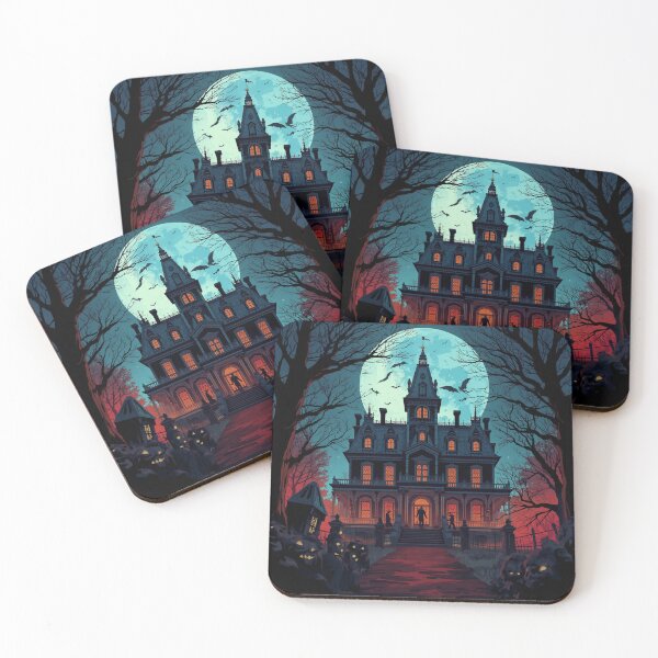 Item preview, Haunted Mansion Halloween Moonlight Art designed and sold by Uniquely Yours.