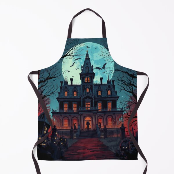 Item preview, Haunted Mansion Halloween Moonlight Art designed and sold by Uniquely Yours.