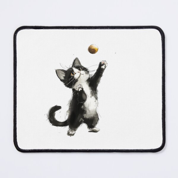Item preview, Cat | Black & White Cat | Minimal Pet Aesthetic Art designed and sold by Mandayartstudio.