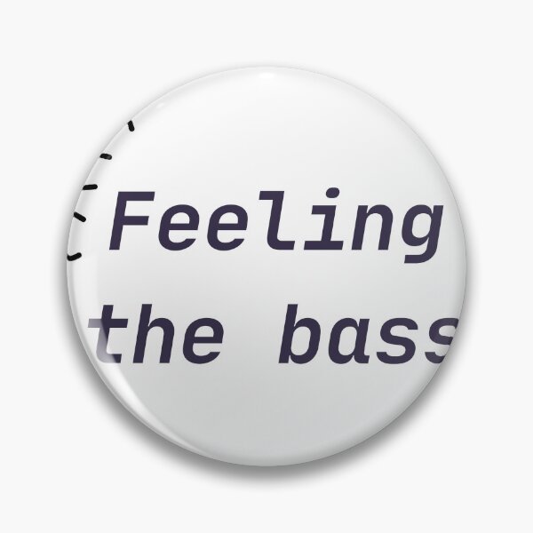 Item preview, Feeling The Bass Minimalist Audio Lover Typography Design designed and sold by Jikaval.