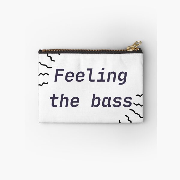 Item preview, Feeling The Bass Minimalist Audio Lover Typography Design designed and sold by Jikaval.