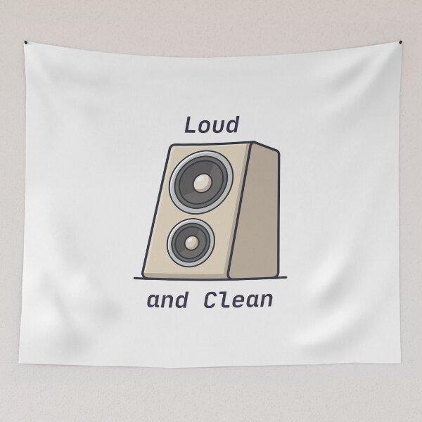 Item preview, Loud And Clean Studio Speaker Sound System Illustration designed and sold by Jikaval.