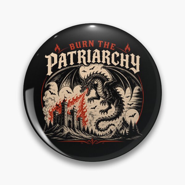 Item preview, Burn The Patriarchy Funny Fantasy Dragon Feminism designed and sold by gordonbwyashop.