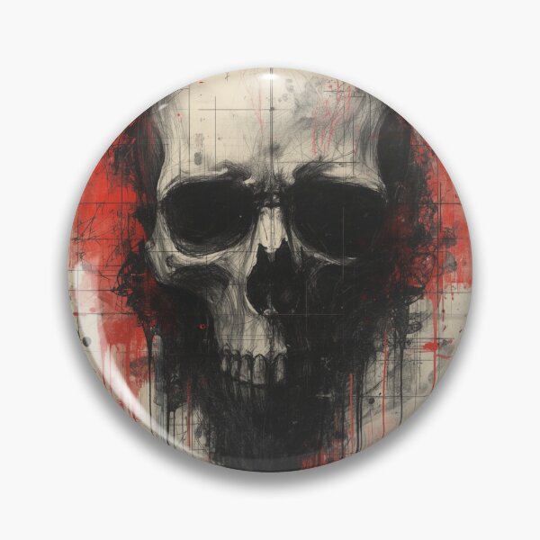 Item preview, Grunge Skull Horror Art designed and sold by Uniquely Yours.