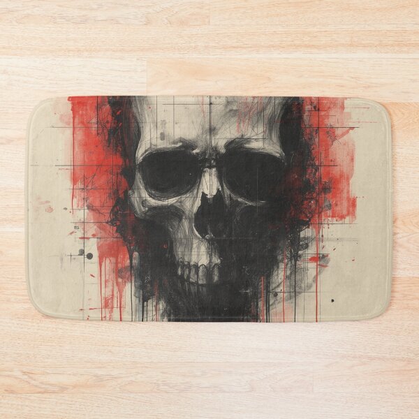 Item preview, Grunge Skull Horror Art designed and sold by Uniquely Yours.