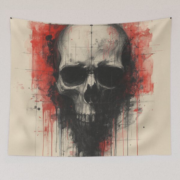 Item preview, Grunge Skull Horror Art designed and sold by Uniquely Yours.