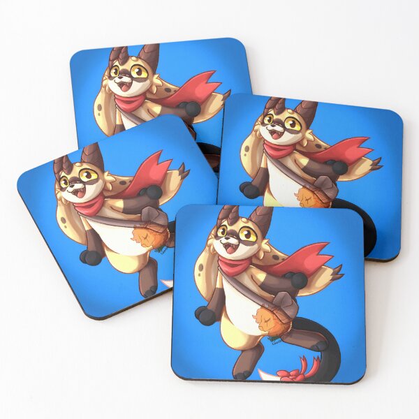 Item preview, Cheerful Fantasy Animal Character with Red Scarf designed and sold by Fibi-studio.