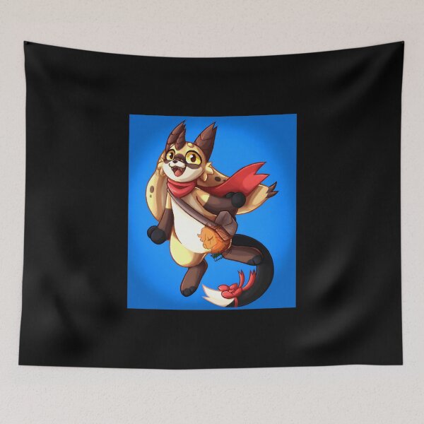 Item preview, Cheerful Fantasy Animal Character with Red Scarf designed and sold by Fibi-studio.