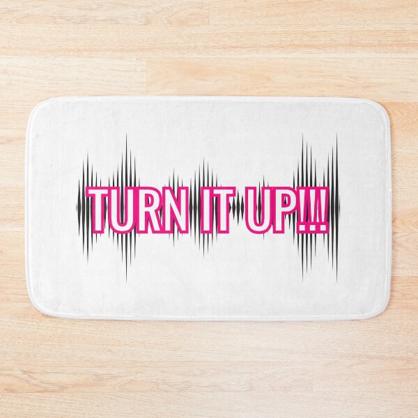Item preview, Turn It Up Bold Sound Wave Typography Music Graphic designed and sold by Jikaval.