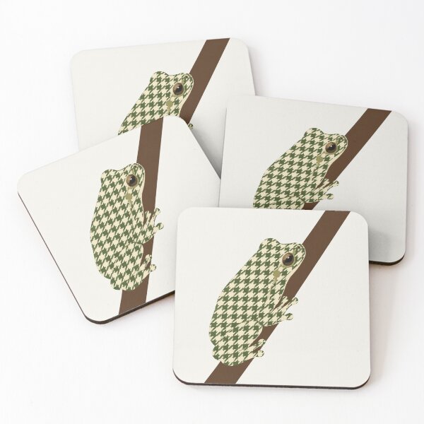Item preview, Minimalist Houndstooth Tree Frog Geometric Art designed and sold by RescueHeart10.