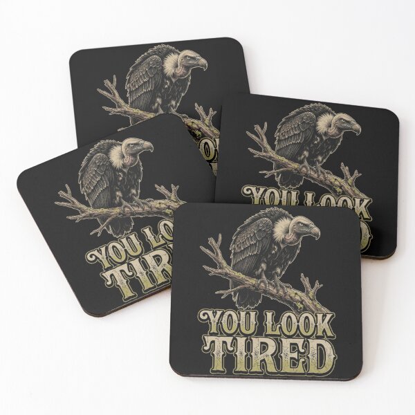 Item preview, You Look Tired Vulture Dark Humor Vintage designed and sold by CF_VintageDesign.