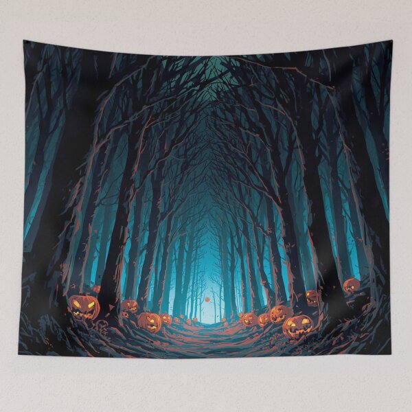 Item preview, Gothic Spooky Forest Glowing Jack O Lanterns designed and sold by Uniquely Yours.