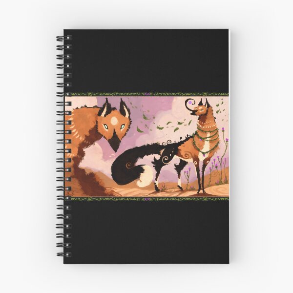 Item preview, Whimsical Fox Creatures in a Dreamy Landscape designed and sold by Fibi-studio.