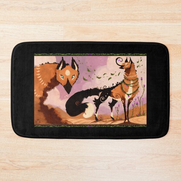 Item preview, Whimsical Fox Creatures in a Dreamy Landscape designed and sold by Fibi-studio.