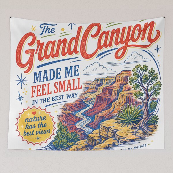 Item preview, The Grand Canyon Made Me Feel Small Vintage Travel Design designed and sold by castillomiami.