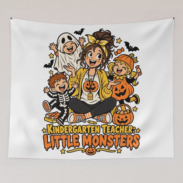 Item preview, Kindergarten Teacher Little Monsters Halloween Costume Design designed and sold by Uglyandcute.