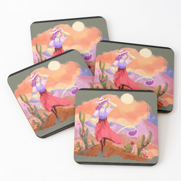 Item preview, Whimsical Desert Portrait with Flowers designed and sold by Fibi-studio.