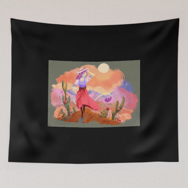 Item preview, Whimsical Desert Portrait with Flowers designed and sold by Fibi-studio.