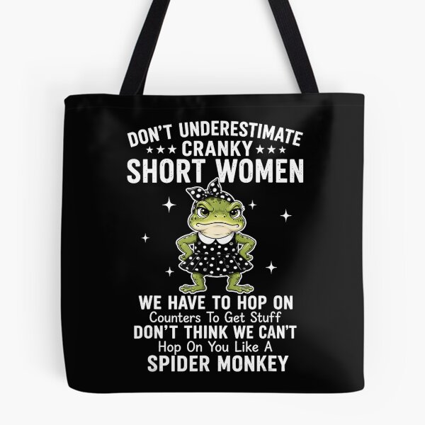 Item preview, Don’t Underestimate Cranky Short Women Funny Frog designed and sold by VioletNance.