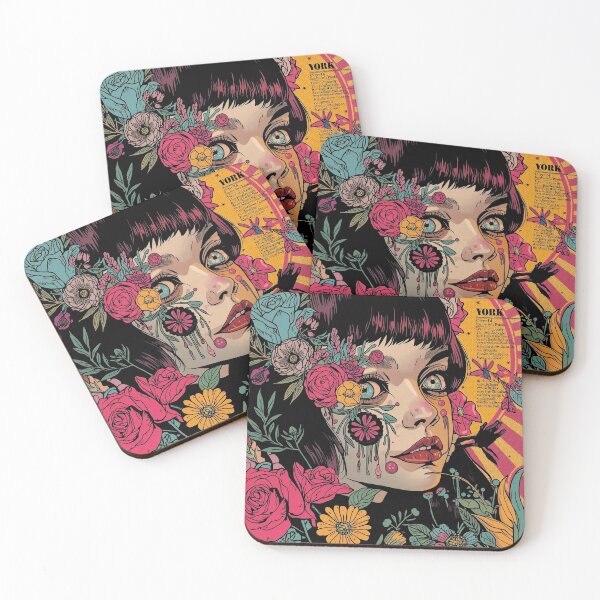 Item preview, Floral Siren: Dark Manga Pop Art designed and sold by  Mythical Entanglement.