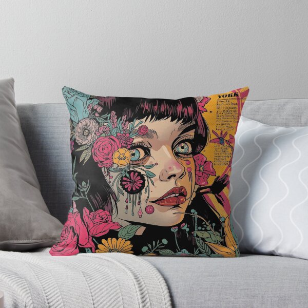 Item preview, Floral Siren: Dark Manga Pop Art designed and sold by  Mythical Entanglement.