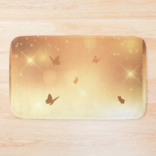 Item preview, Golden Butterfly Glow – Dreamy Light Pattern designed and sold by Yasmine Mohammed.