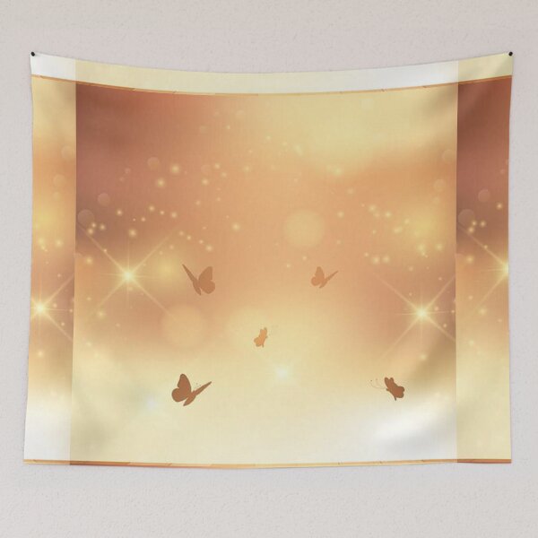Item preview, Golden Butterfly Glow – Dreamy Light Pattern designed and sold by Yasmine Mohammed.