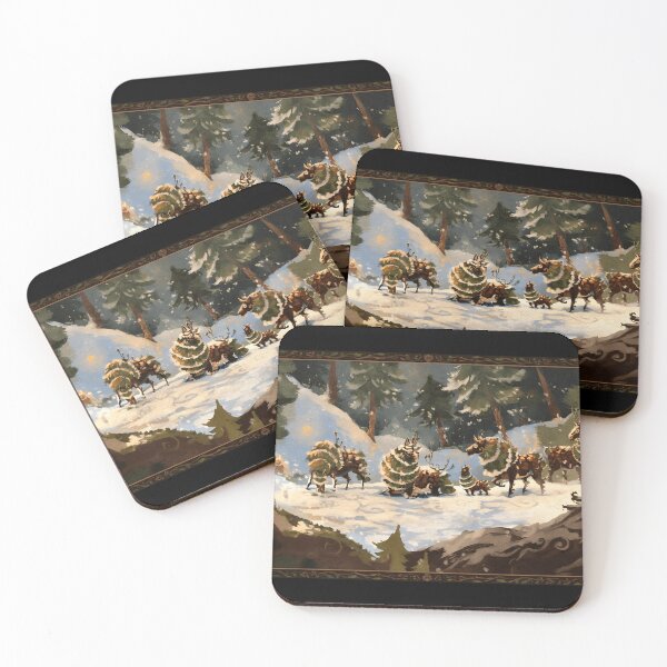 Item preview, Whimsical Winter Forest Animals designed and sold by Fibi-studio.