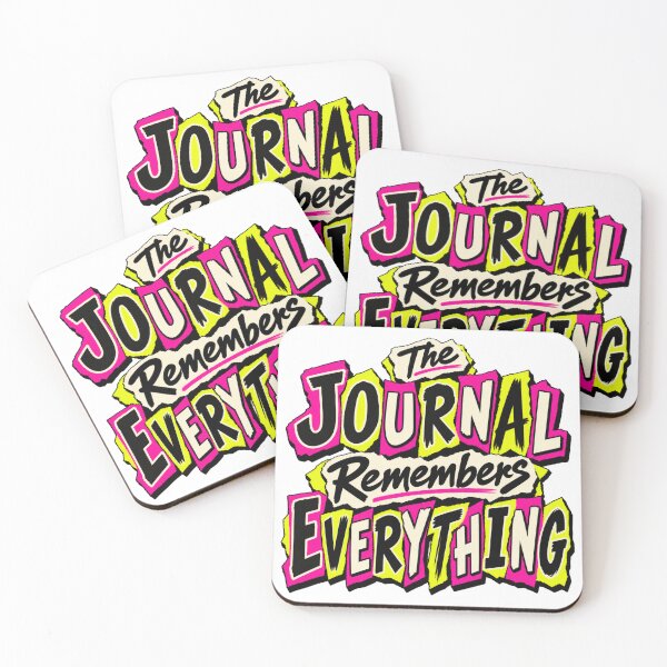 Item preview, The Journal Remembers Everything Punk Trading Humor designed and sold by VolatilityEdge.