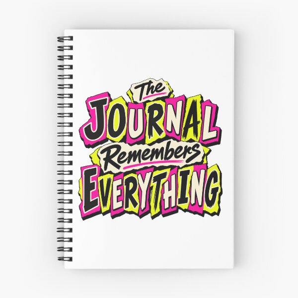 Item preview, The Journal Remembers Everything Punk Trading Humor designed and sold by VolatilityEdge.