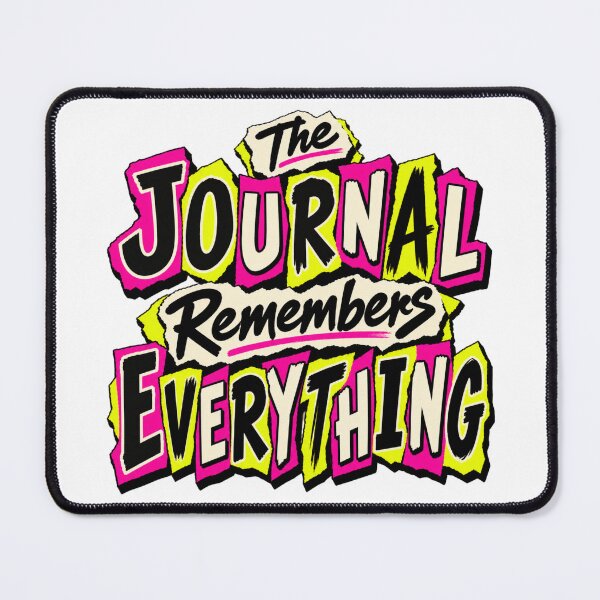 Item preview, The Journal Remembers Everything Punk Trading Humor designed and sold by VolatilityEdge.