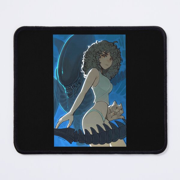 Item preview, Fierce Girl with Cat and Alien Shadow designed and sold by Fibi-studio.