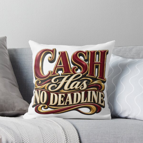 Item preview, Cash Has No Deadline Ornate Investor Patience Quote designed and sold by VolatilityEdge.
