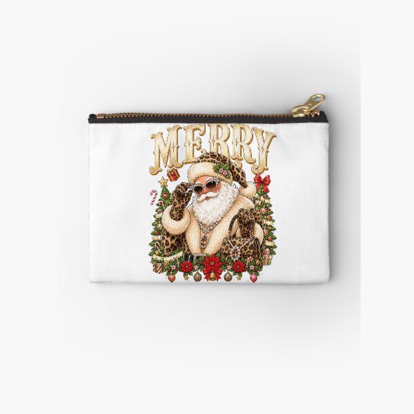 Item preview, Leopard Santa Glam Christmas Fashion Holiday designed and sold by varin-studio.