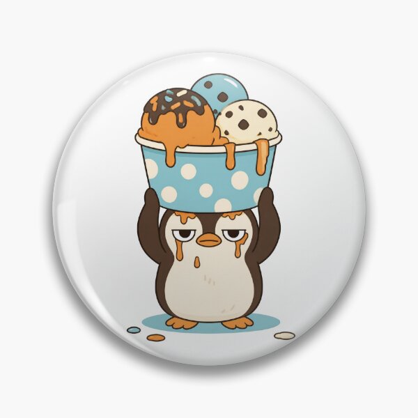 Item preview, Funny Penguin Ice Cream Trouble designed and sold by Catchy-Couture.