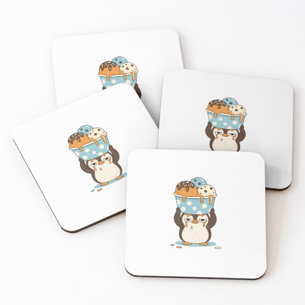 Item preview, Funny Penguin Ice Cream Trouble designed and sold by Catchy-Couture.