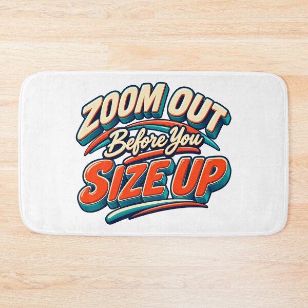 Item preview, Zoom Out Before You Size Up Retro Trading Quote designed and sold by VolatilityEdge.