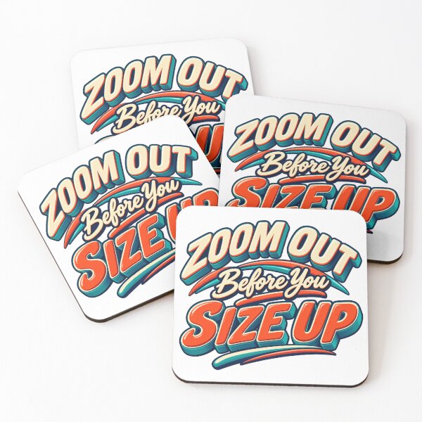 Item preview, Zoom Out Before You Size Up Retro Trading Quote designed and sold by VolatilityEdge.