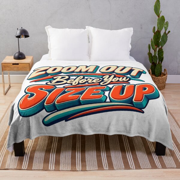 Item preview, Zoom Out Before You Size Up Retro Trading Quote designed and sold by VolatilityEdge.