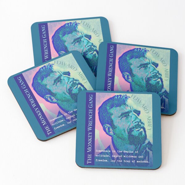 Item preview, Edward Abbey quote: Somewhere in the depths of solitude, beyond wildness and freedom, lay the trap of madness. designed and sold by artbleed.