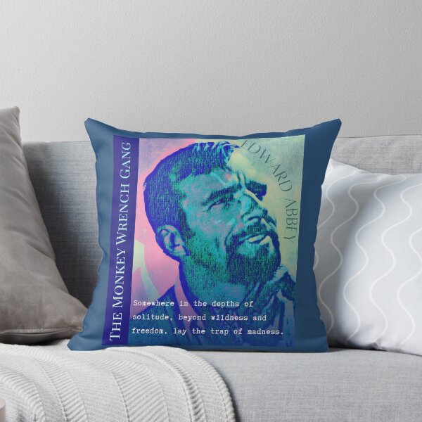 Item preview, Edward Abbey quote: Somewhere in the depths of solitude, beyond wildness and freedom, lay the trap of madness. designed and sold by artbleed.
