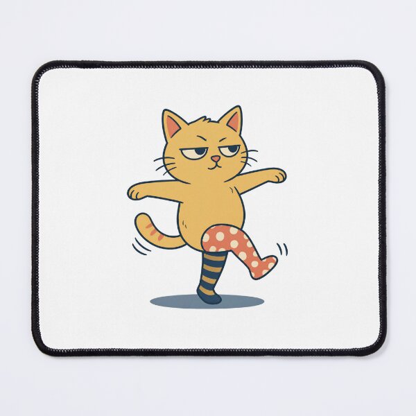 Item preview, Stylish Cat With Mismatched Socks designed and sold by Catchy-Couture.