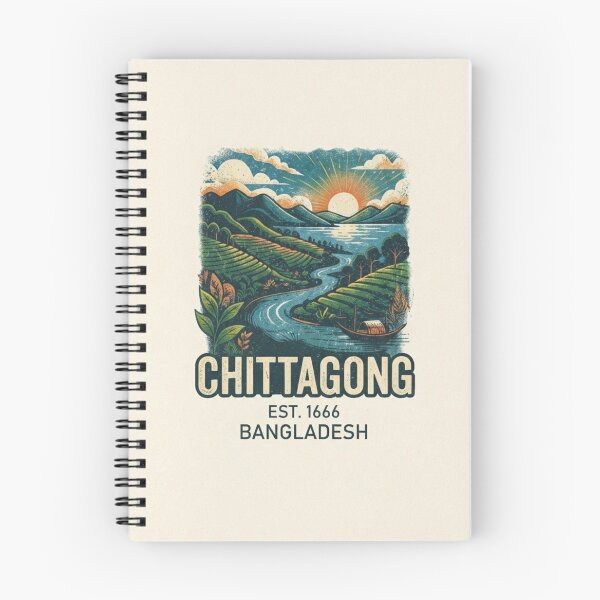 Item preview, Chittagong Bangladesh Vintage Landscape Travel T-Shirt Design designed and sold by mdsakibhossain.