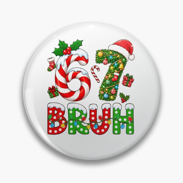 Item preview, 67 Bruh Christmas Meme Candy Cane Tree designed and sold by varin-studio.