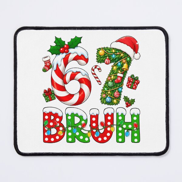 Item preview, 67 Bruh Christmas Meme Candy Cane Tree designed and sold by varin-studio.