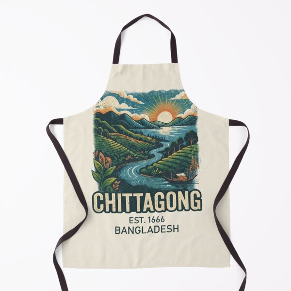 Item preview, Chittagong Bangladesh Vintage Landscape Travel T-Shirt Design designed and sold by mdsakibhossain.