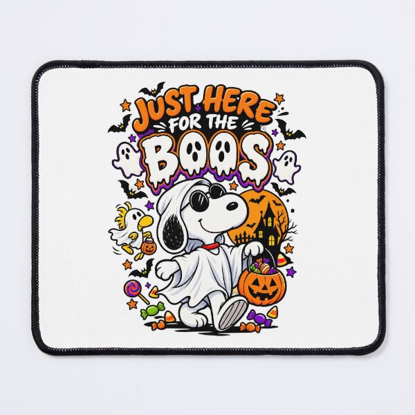 Item preview, Snoopy Halloween, Just Here For The Boos Cute Snoopy Halloween Ghost designed and sold by graphic-genie.