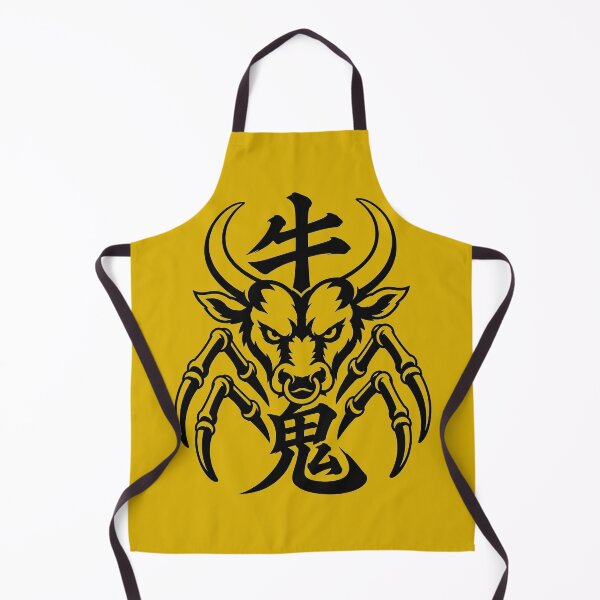 Item preview, Ushi-Oni: Mark of the Demon Beast — Japanese Yokai Kanji Monochrome Art designed and sold by Handcan.