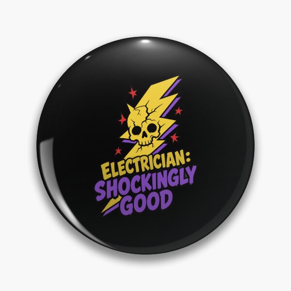 Item preview, Electrician Shockingly Good Halloween Skull Lightning Bolt Humor designed and sold by Uglyandcute.